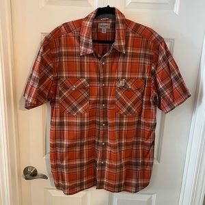 Carhartt Relaxed Fit Short Sleeve Button-up. Size XL.